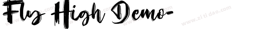 Fly High Demo字体转换